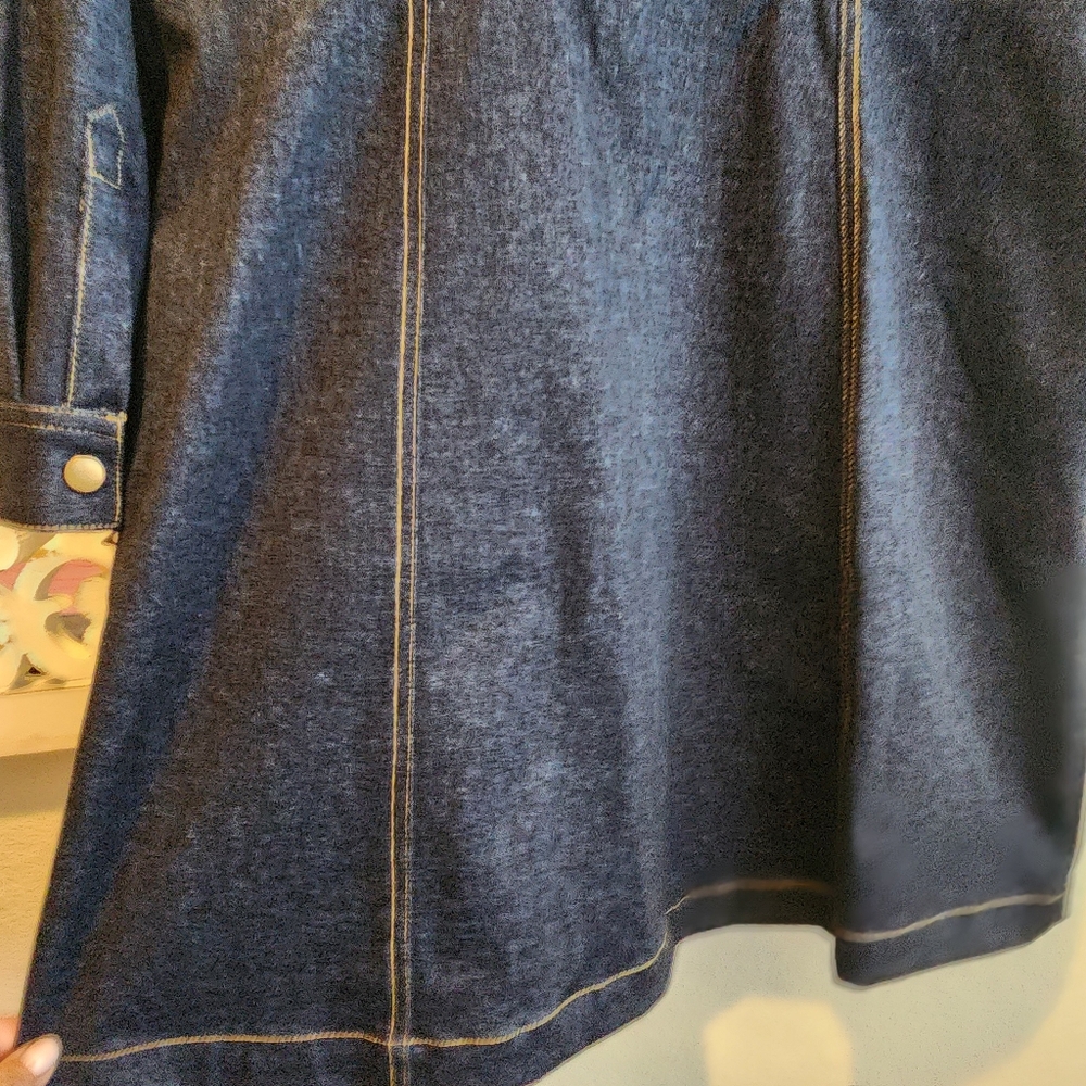 JUDE CONNALLY SOLANGE JUDE DENIM DRESS NAVY NWOT SIZE LARGE - Picture 16 of 16